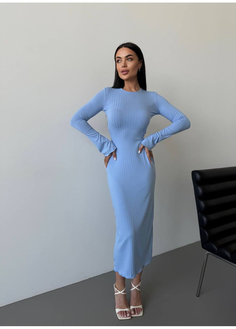 Блакитна святковий сукня Vione однотонна