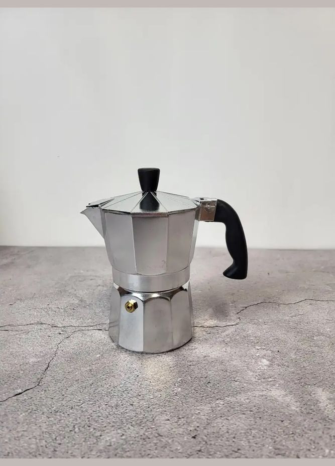 Гейзерная кофеварка Сomo GU-1000-3 150 мл 3 чашки серая Gusto (364108359)