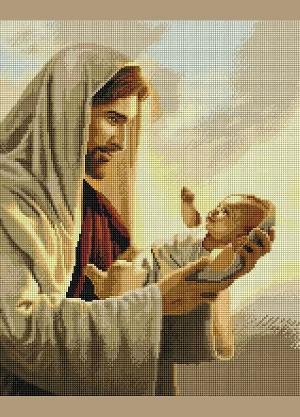 Алмазна мозаїка Ікона Ісус з немовлям SP106 ColorArt (290192144)