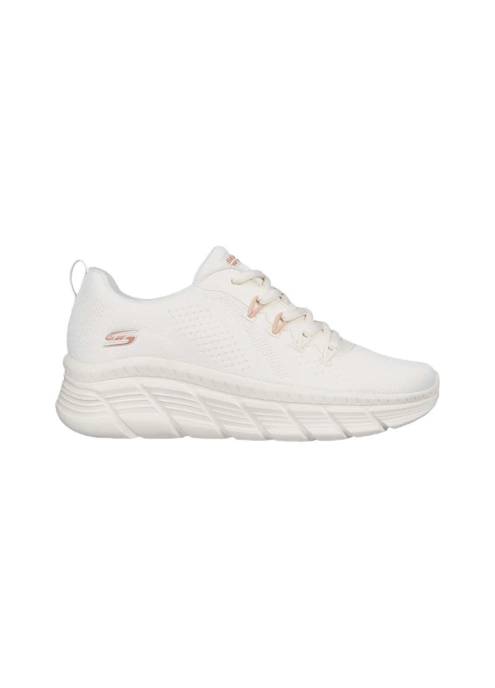 Жіночі кросівки BOBS Sport B Flex Hi Білий Skechers білі демісезони (323202563)
