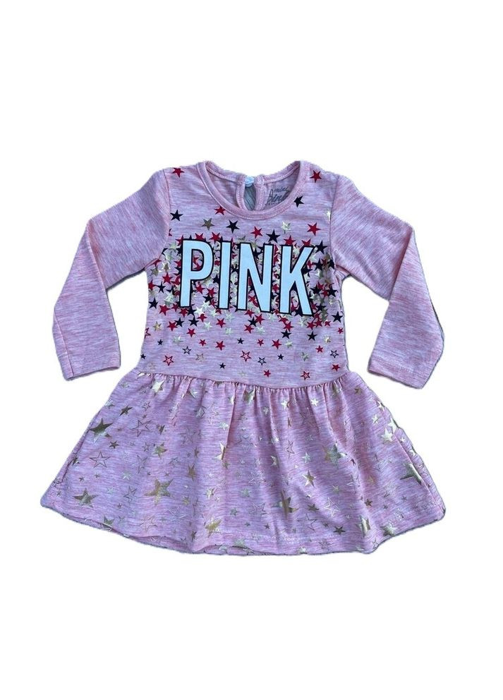 Рожева дитяче плаття для дівчинки, рожеве, на 9,12,18,24 місяці Kids (370438879)