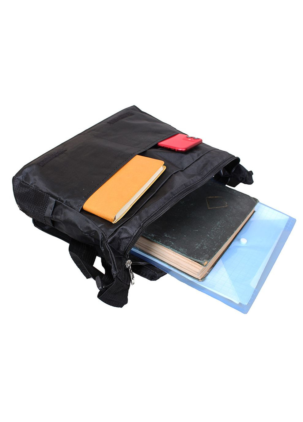 Мужская текстильная сумка 21022 черная No Brand (370848039)