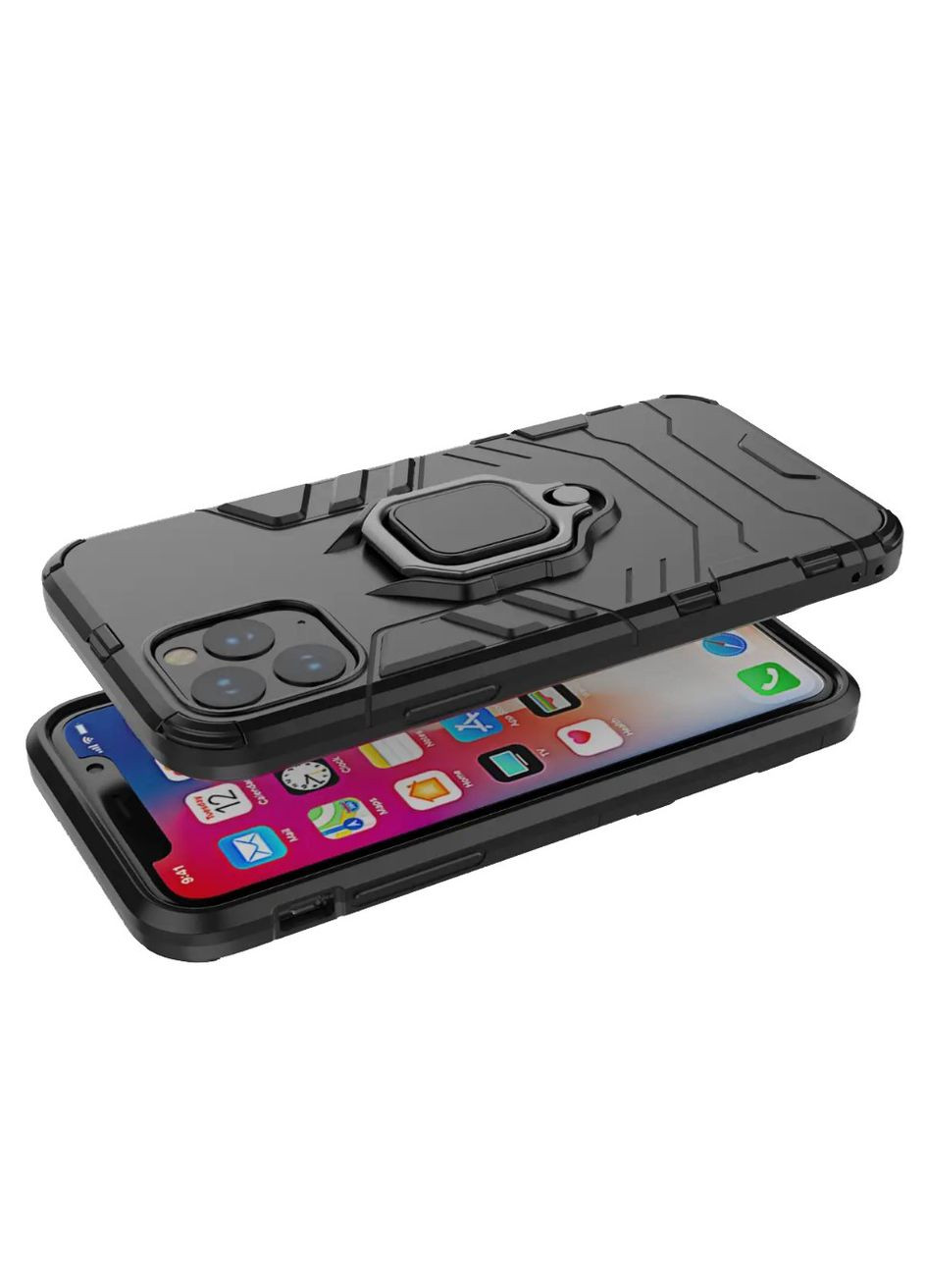 Чехол бампер Ring Armor для Apple iPhone 12 / 12 Pro Black Primolux (272107563)