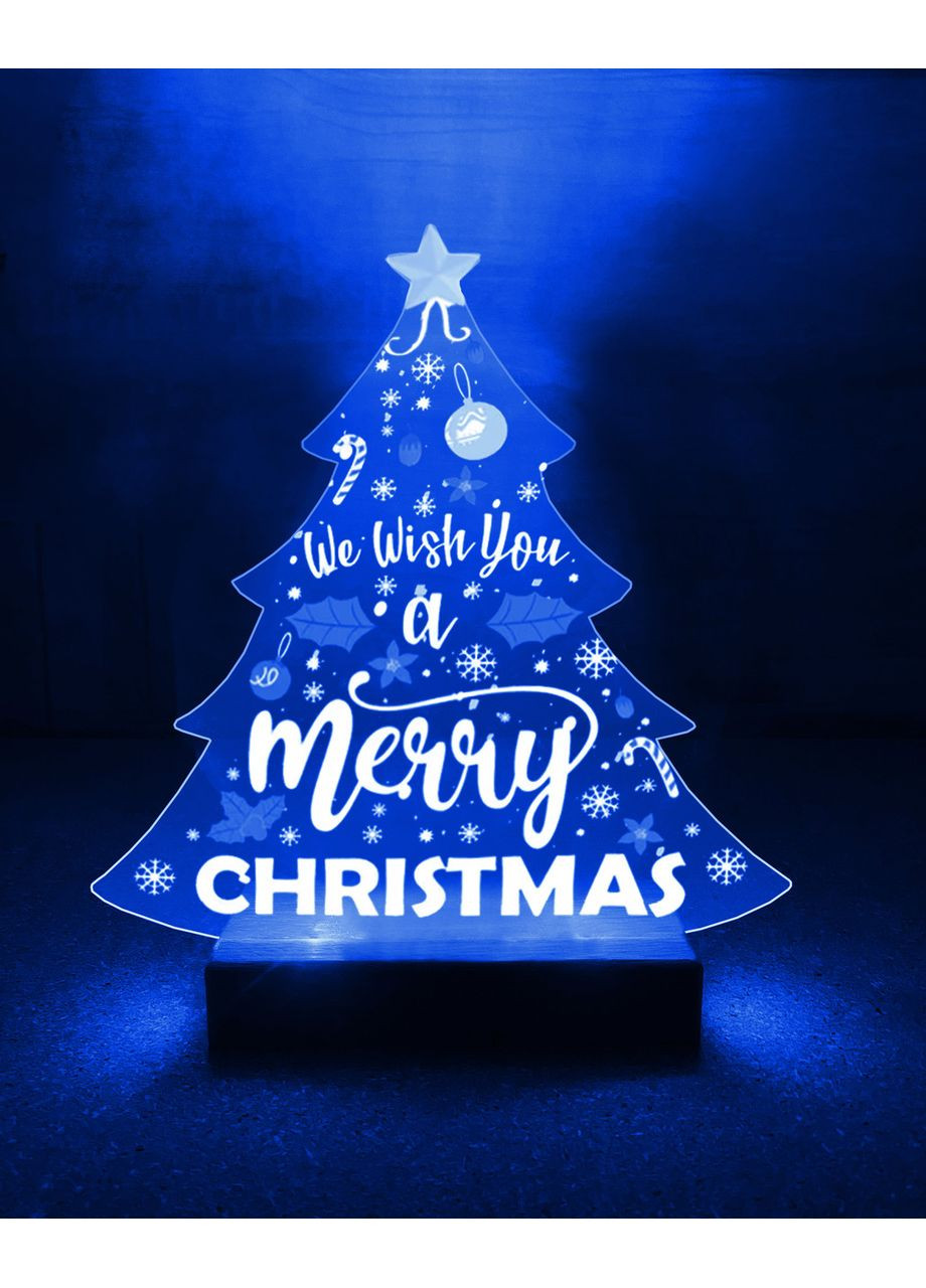 Новорічний нічник Ялинка Merry Christmas (дизайн 36.2) Creative (368775155)