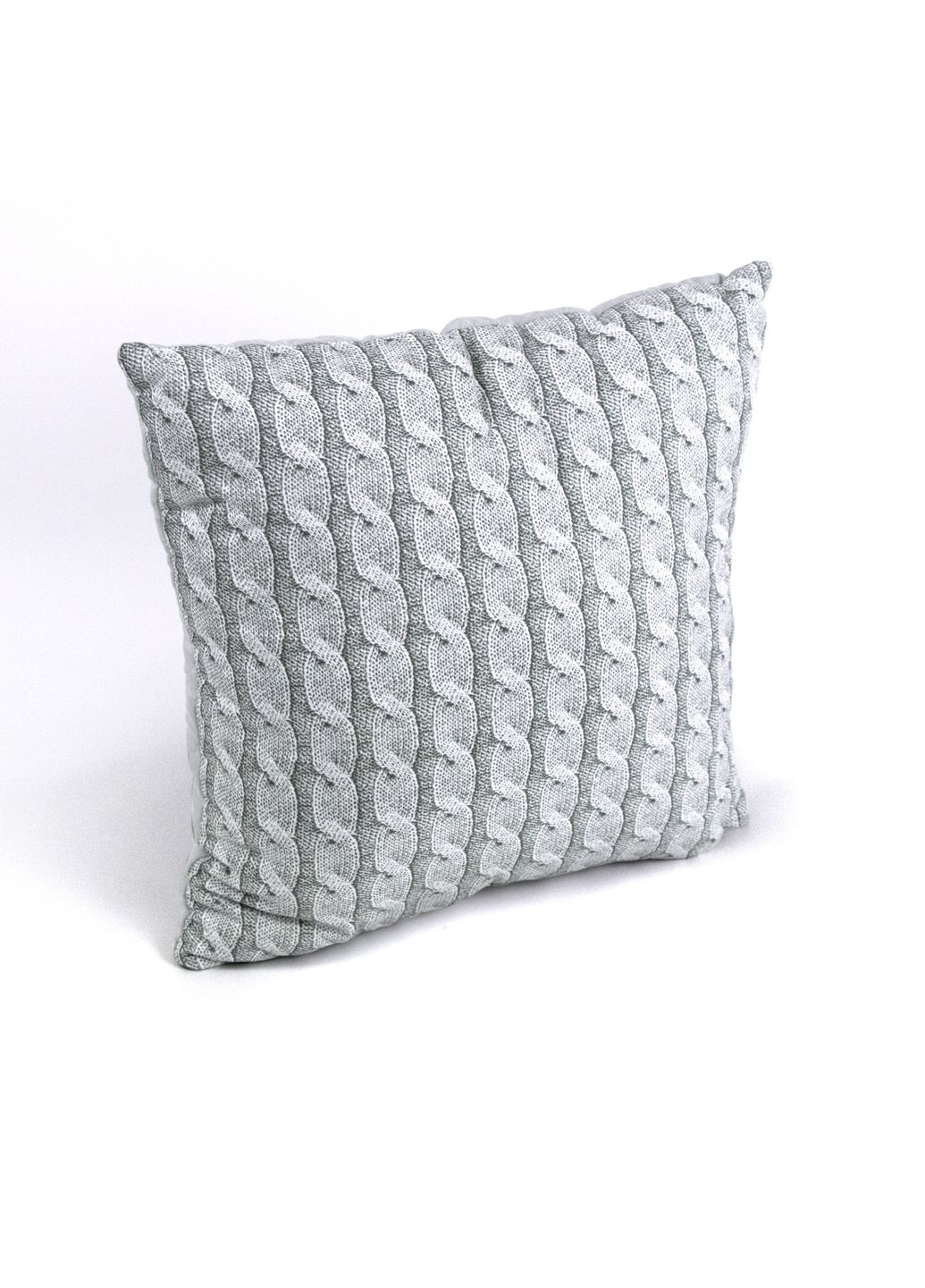 Подушка 40х40 декоративна Grey Braid Руно Р311.52_Grey Braid (300530362)