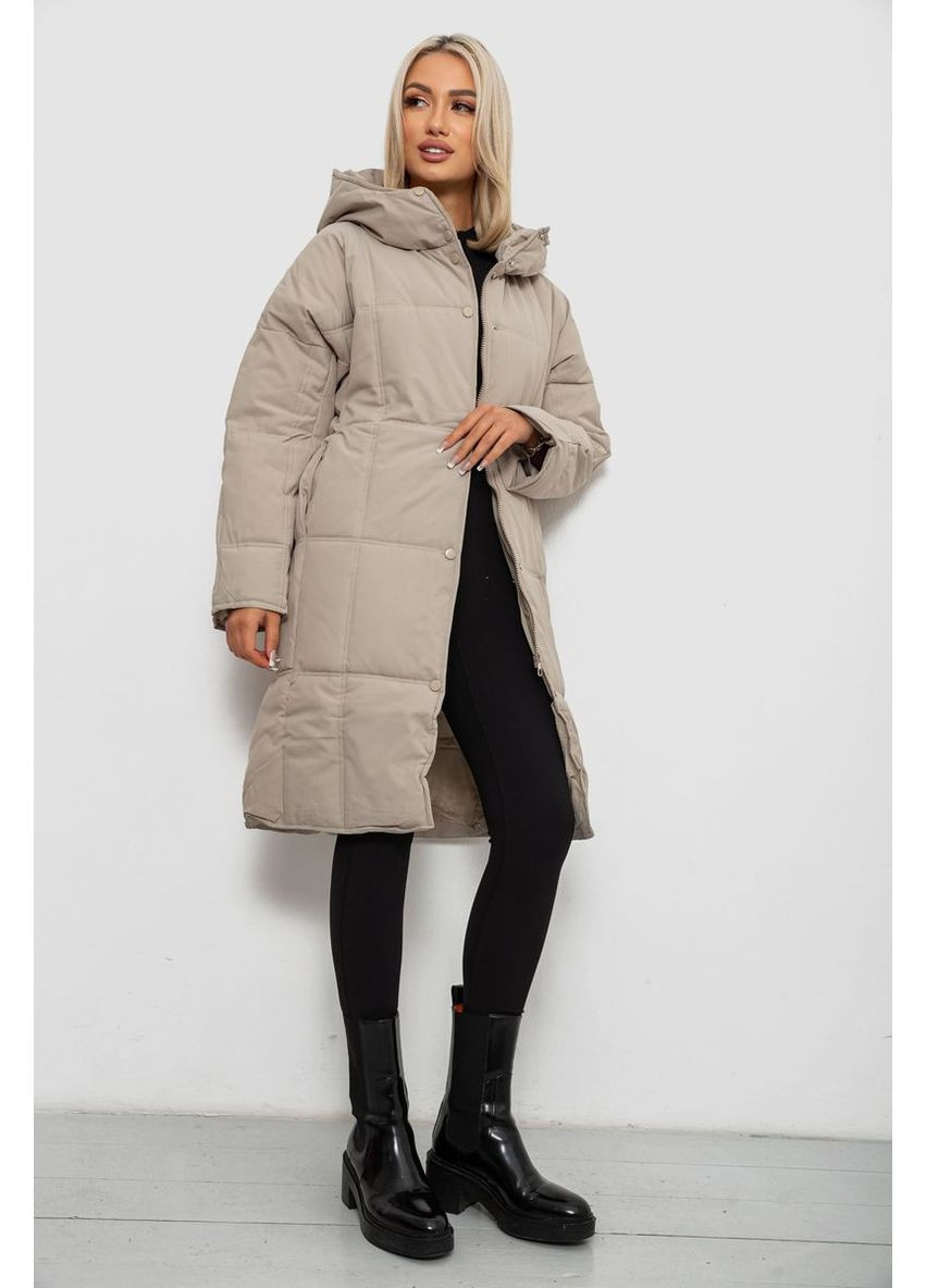 Темно-бежевая демисезонная куртка женская зимняя Sport Line