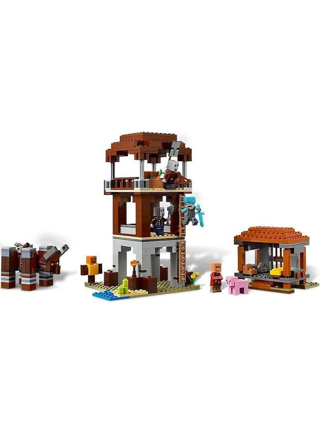 Конструктор Minecraft Аванпост розбійників і спустошувач, 665 деталей () Lego 21278 (370499055)