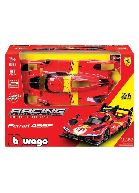 Конструктор Ferrari 499P LMH 31 деталь (18-26587) Bburago (370625348)