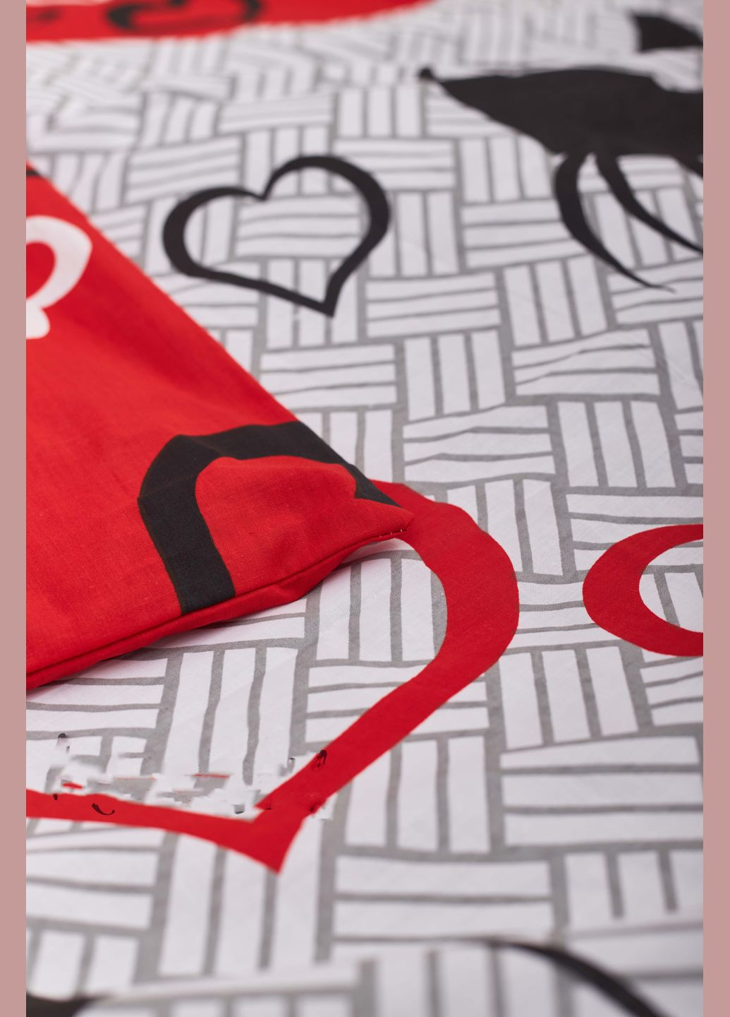 Комплект постельного белья двуспальный 175х210 наволочки 4х70х70 Бязь Gold Люкс (MS-820001157) Moon&Star Love Cats (285718165)