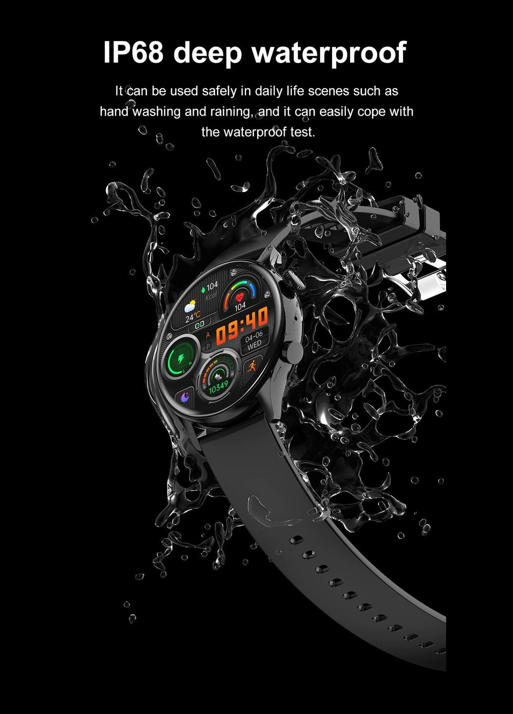 Умные часы I30 с AMOLED экраном, возможностью совершать звонки Bluetooth, тонометром Colmi (335031538)