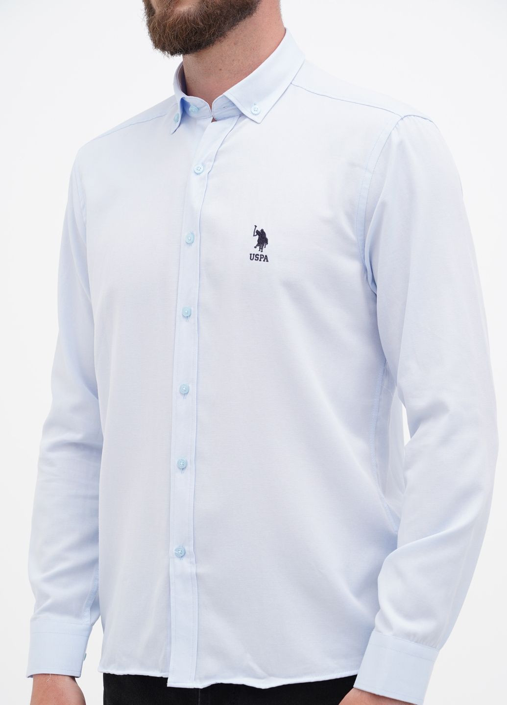 Голубой рубашка U.S. Polo Assn.