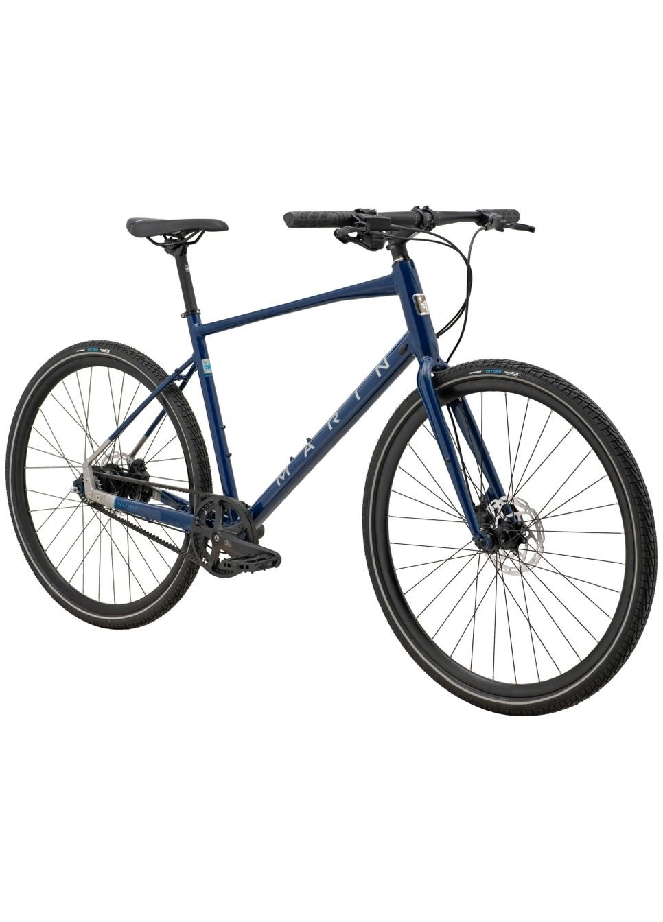 Велосипед 28" Presidio 3 рама - S 2024 Gloss Navy/Dark Silver/Silver Cyan (SKE-46-43) Marin (316396940)