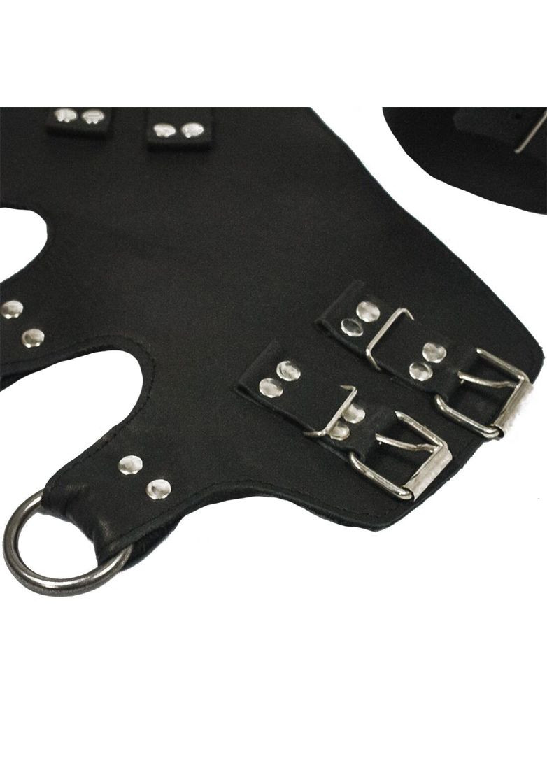Поножі-манжети для підвісу за ноги – Leg Cuffs For Suspension, чорні, натуральна шкіра Art of Sex (369952399)