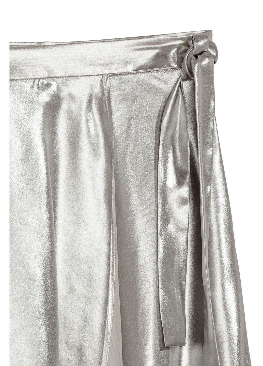 Серебряная однотонная юбка H&M