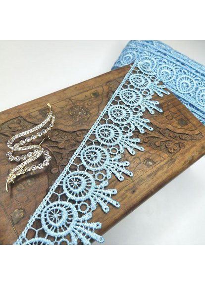 Мереживо макраме 5 см (20 м) Колір синій (26-H1931-9) Plus-plus (352745687)