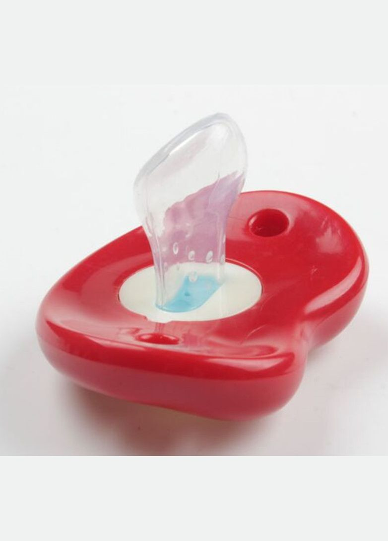 Ортодонтична силіконова соска-пустушка з зубками Два зубчики No Brand (307252395)