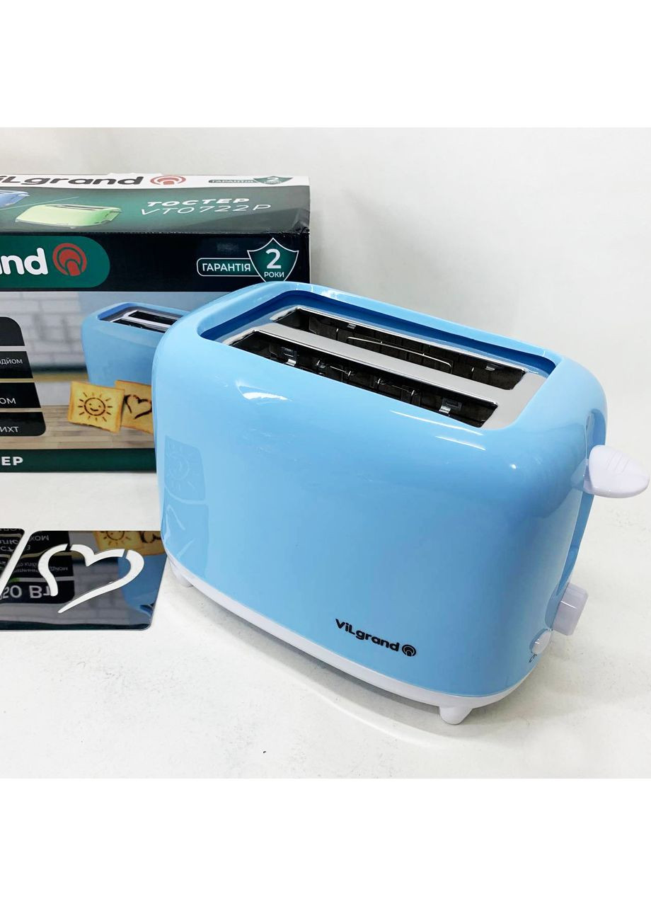 Тостер VT0722P. Цвет: голубой Vilgrand (369961044)