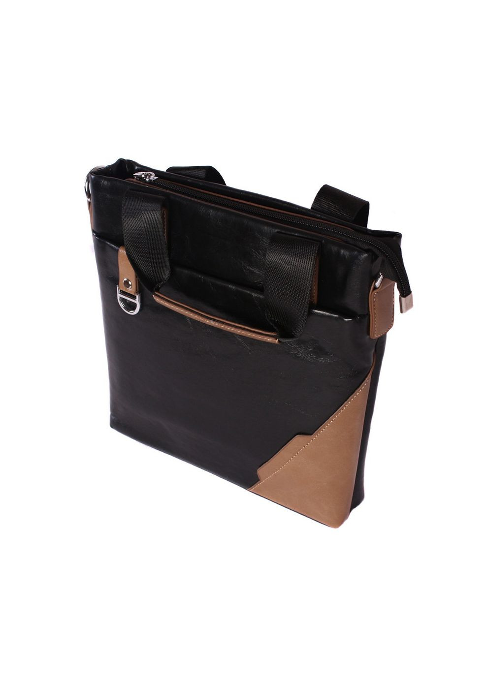 Сумка для ноутбука зі штучної шкіри 30921 чорна No Brand (370848525)