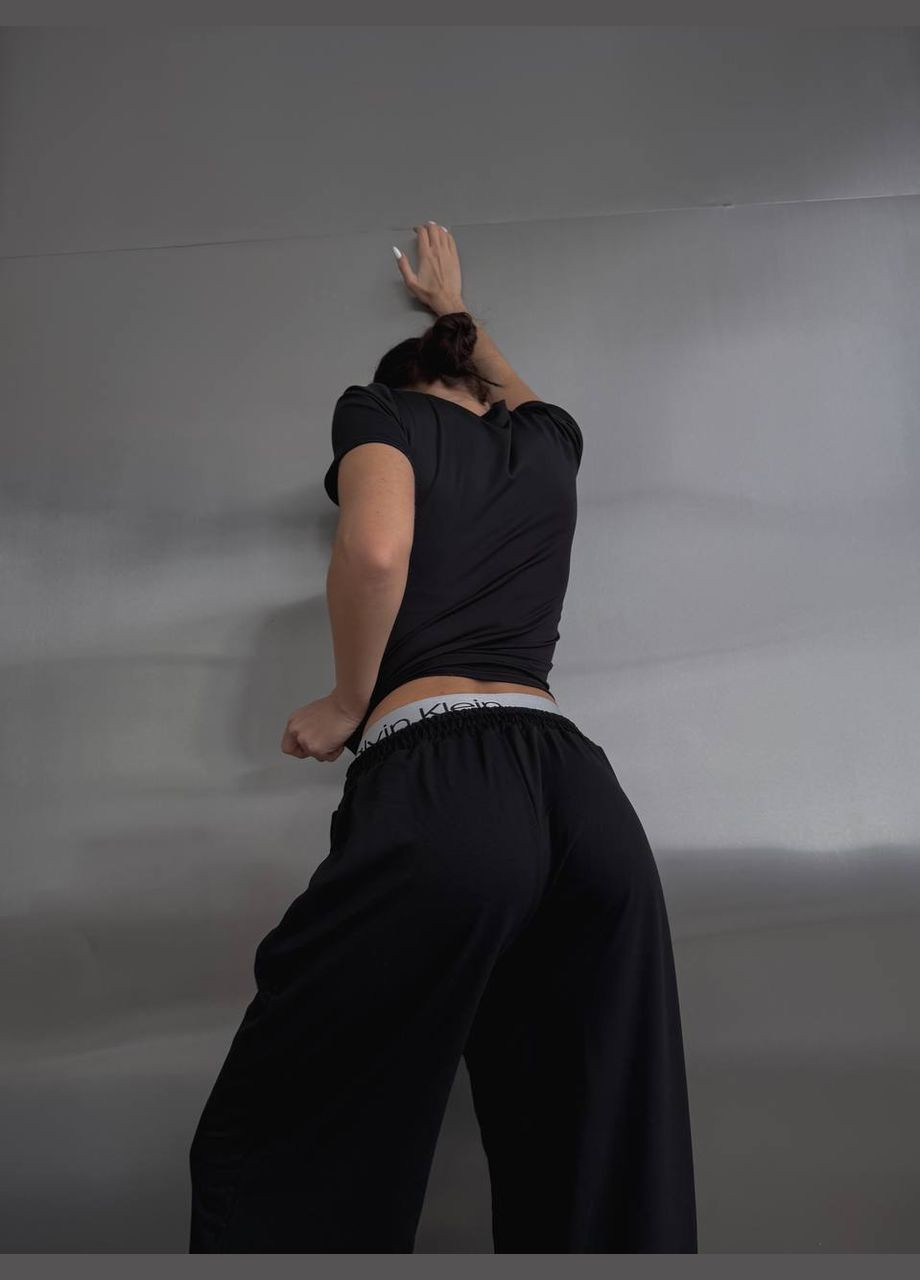 Женский костюм двойка футболка и брюки палаццо MonCher (332955673)