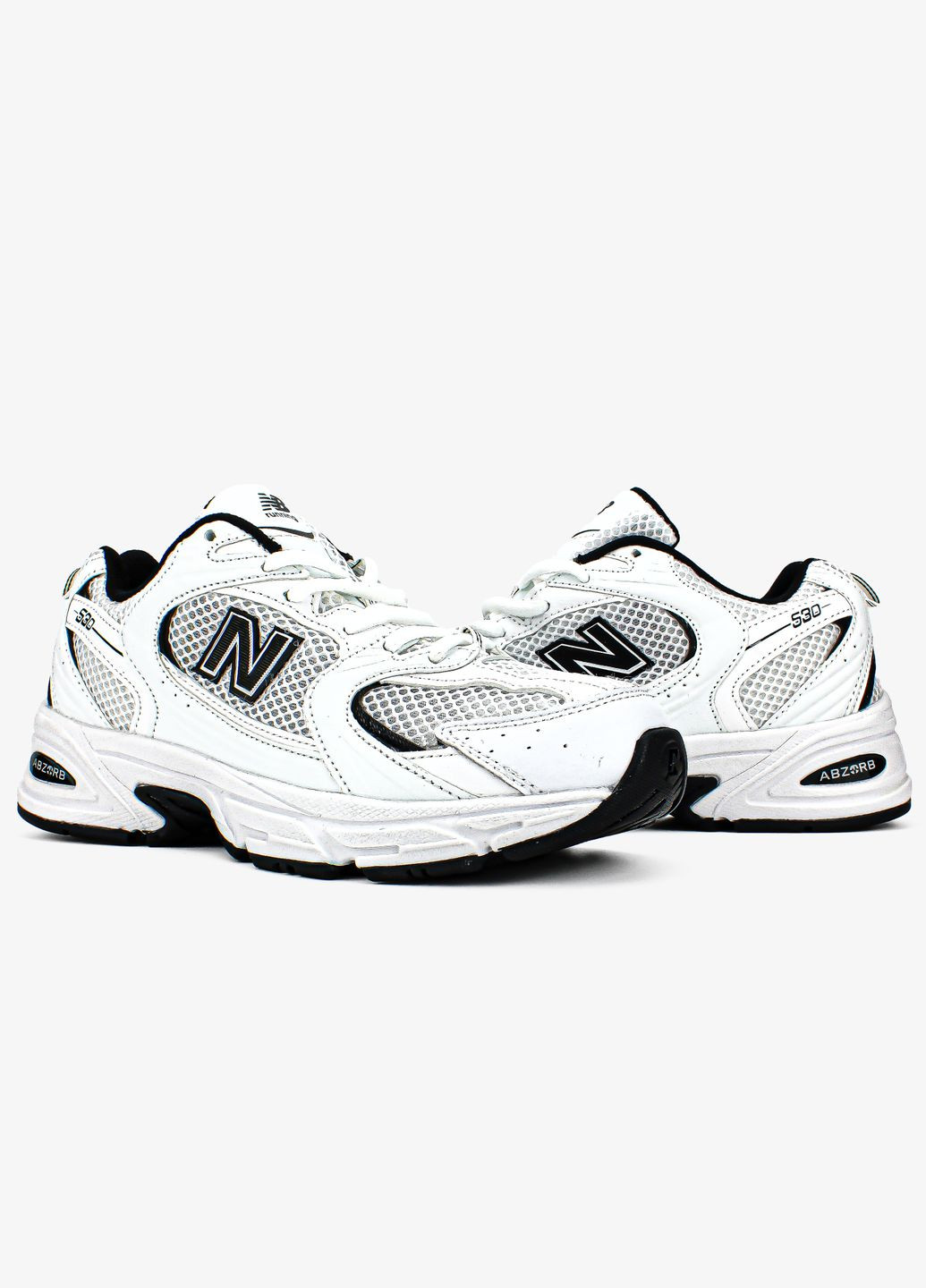 Кросівки жіночі і чоловічі New Balance 530 white | Нью Беланс 530 білі всесезони (317186520)