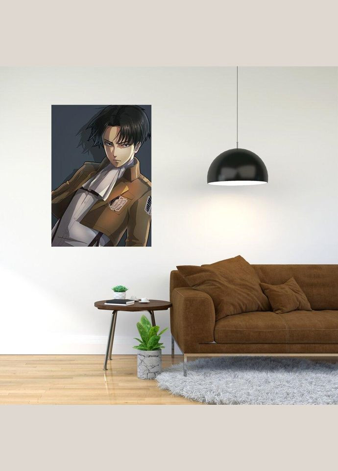 Плакат- з принтом Леви аніме Атака Титанів Attack on Titan Levy A2 Кавун постер (316209764)