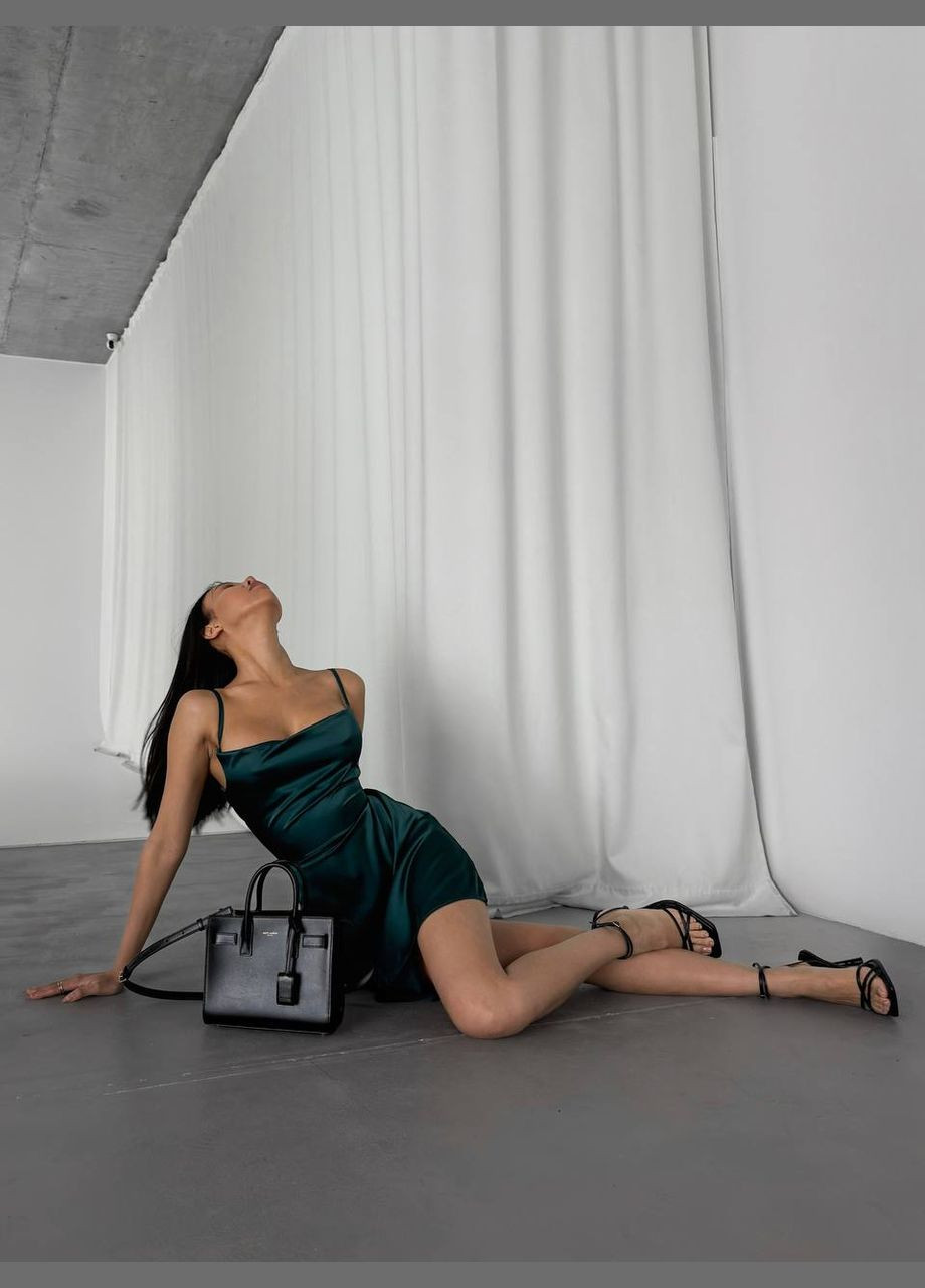 Зелена кежуал сукня N.Family однотонна