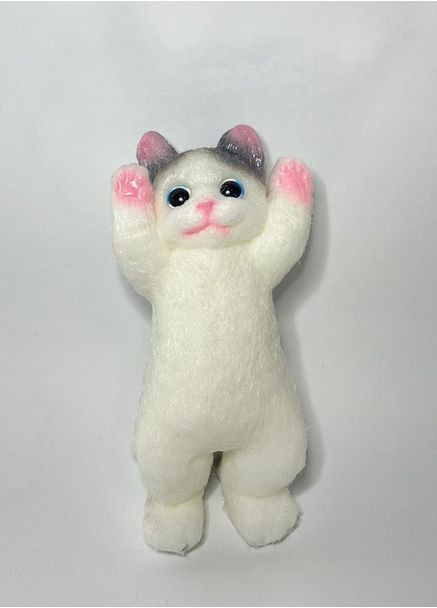 Сквіш пухнастий котик, 20 см, колір сірий (837) No Brand (362961408)