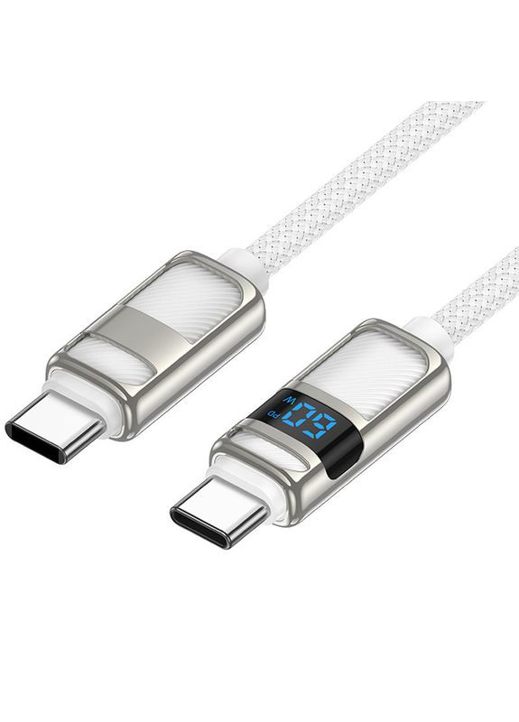 Кабель USB Type-C до USB Type-C Провід шнур юсб тайп сі на юсб тайп сі для швидкої зарядки та передачі даних Hoco (356097728)