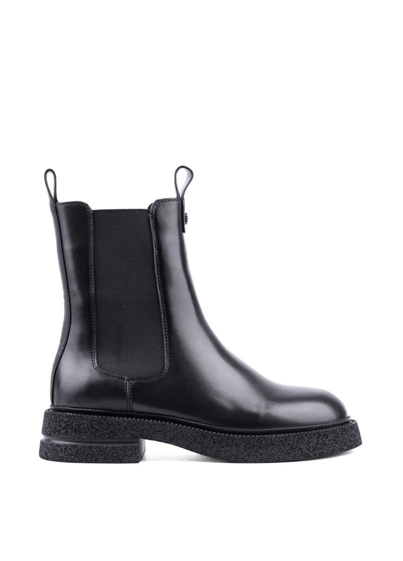 Зимние женские ботинки a2405-z712m оз-24-25 черная кожа Attizzare