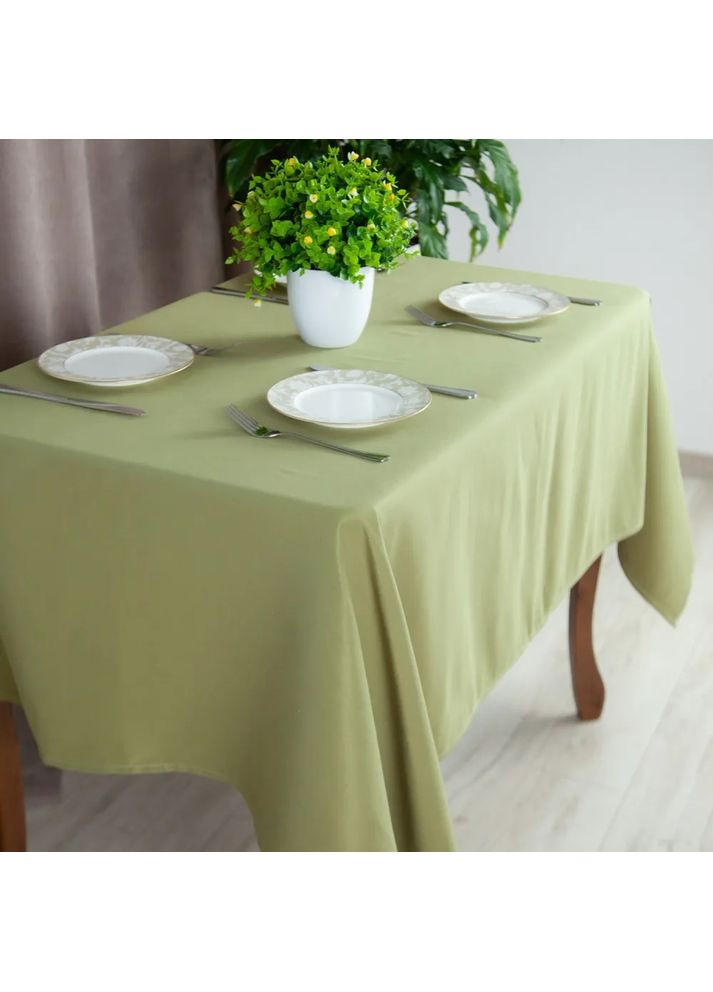 Скатертина водовідштовхувальна Aquastop Olive С-04224-30318 150х220 см оливкова ТЕП (362115259)