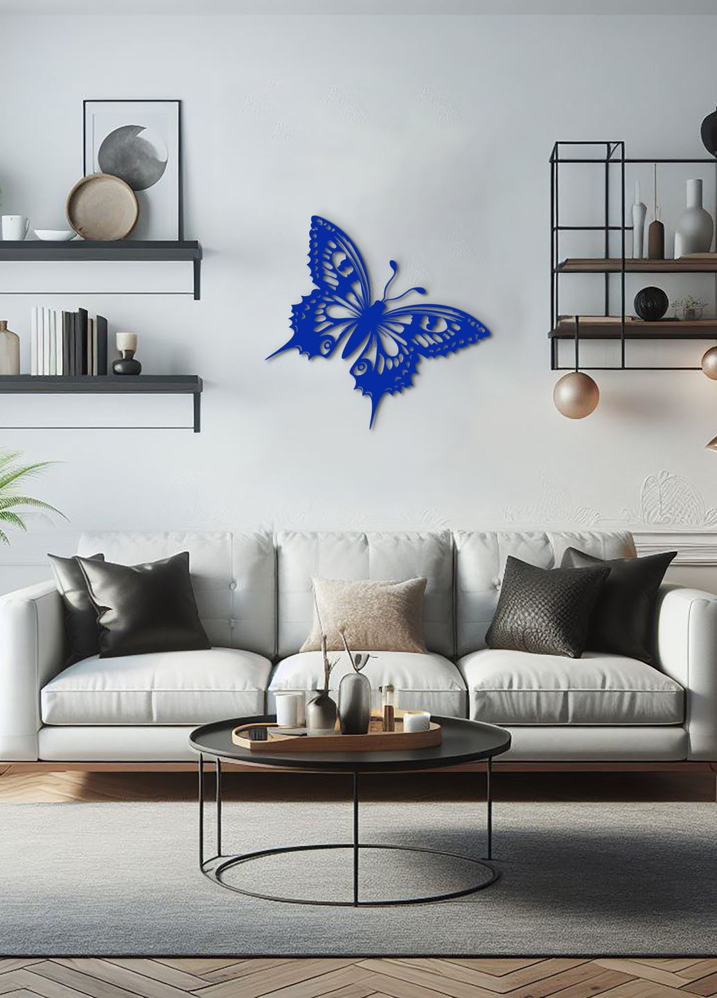 Декоративное панно из дерева, настенный декор для дома "Полет бабочки", интерьерная картина 40х43 см Woodyard (292113666)
