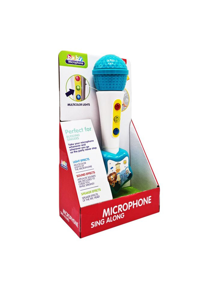 Дитячий іграшковий мікрофон 846BS зі світлом та звуком Bambi (300389488)