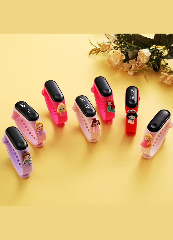 Детские сенсорные электронные часы с 3Д браслетом водонепроницаемые с куклойпринцессой Рапунцель PRC (262890178)