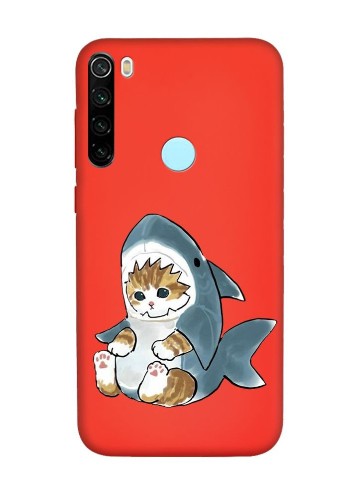 Матовий червоний чохол на Xiaomi Redmi Note 8T:: Кошеня (принт 120) Creative (360704774)