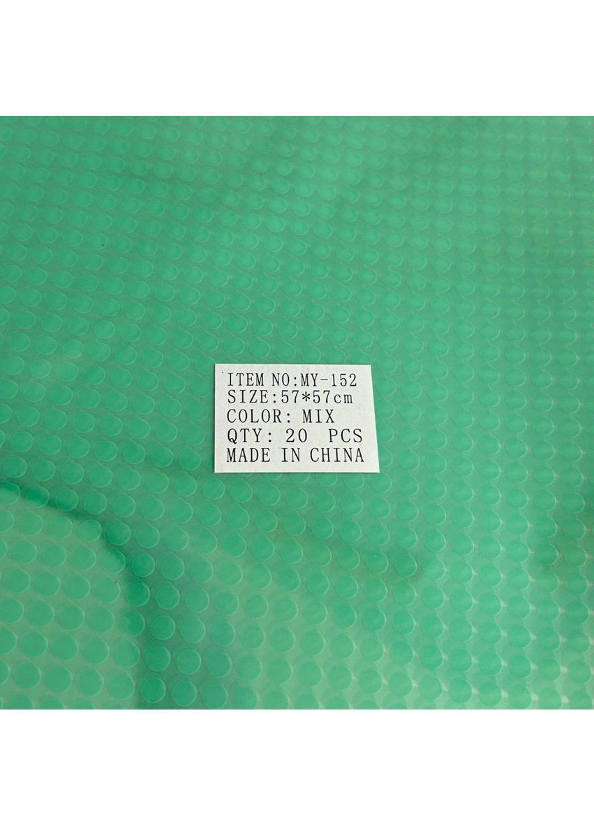 Калька флористична для квітів та подарунків 57х57см 20 листів зелена Plus-plus (354795036)
