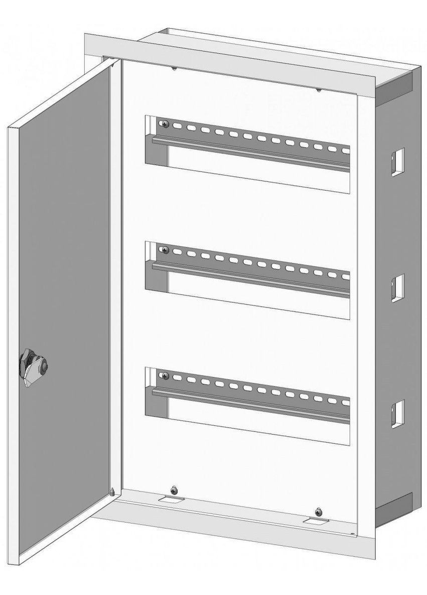 Корпус вбудований металевий ЩО-48В Стандарт IP31 Білмакс BILMAX (346089101)