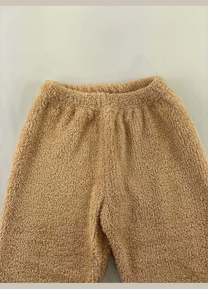 Бежева зимня піжама для хлопчика Фламинго