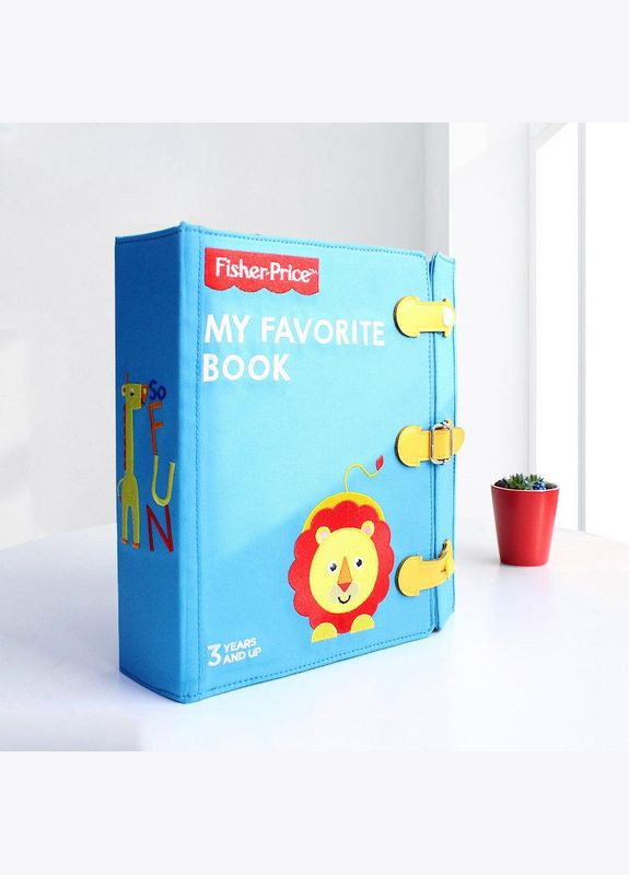Развивающая игрушка с фетра Любимая книга арт 7286 Голубой Fisher-Price (308053208)
