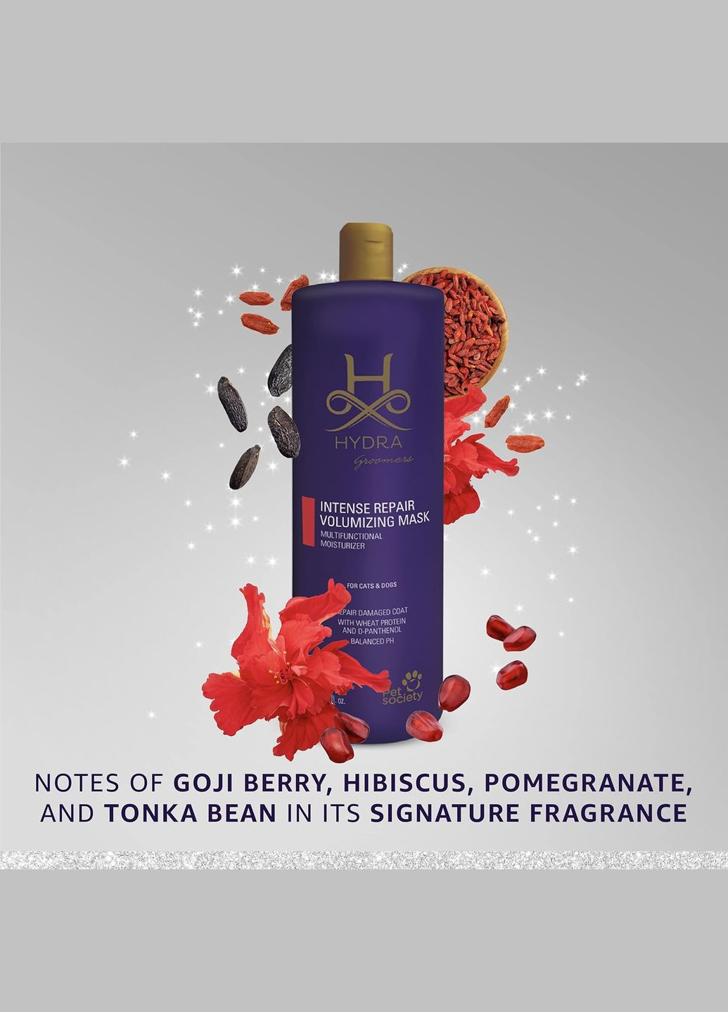 Маска для собак та котів Intense Repair Volumizing Mask відновлювальна 480 мл 24118 Hydra (293061501)