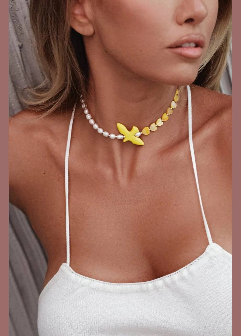 Колье "Желтая Горлица" Le'Perle (312520025)