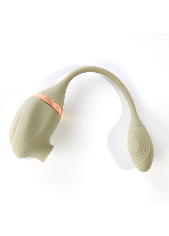 Вакуумный стимулятор клитора с вибрирующим хвостиком для точки G Sweet Em Velvet Lure, зеленый No Brand (303908403)