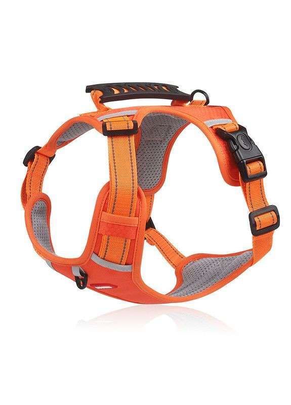 Нейлонова Шлейка для котів до 100 кг. Pet Style "DuoMM" Помаранчева XL No Brand - (323237268)