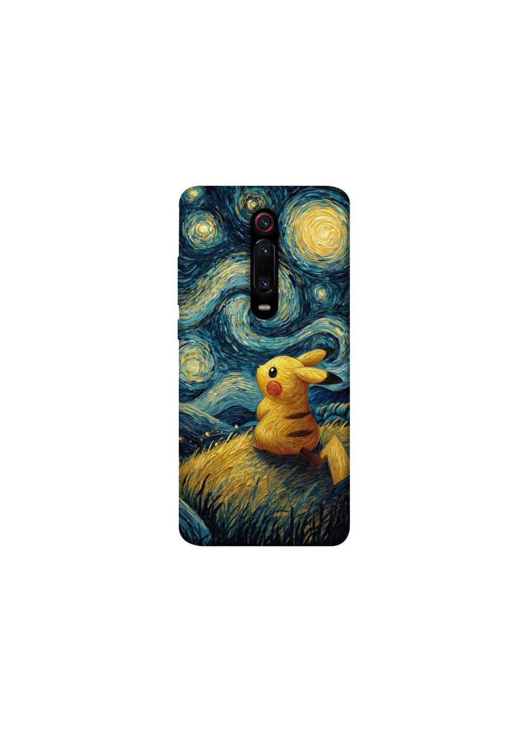 Чехол на Xiaomi Redmi K20 / K20 Pro / Mi9T / Mi9T Pro Pikachu and Van Gogh Frontalka (362029808)