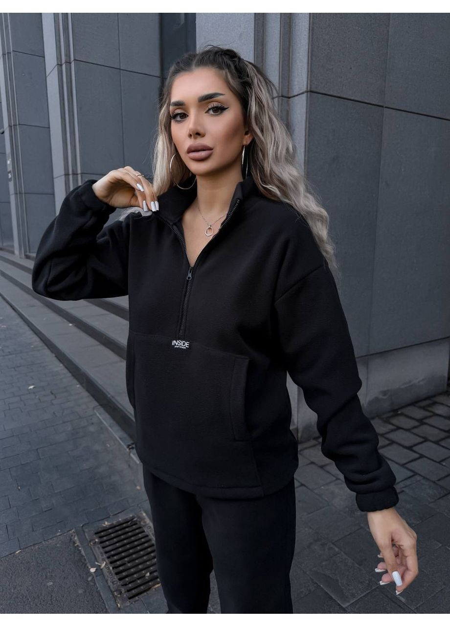 Жіночий трендовий флісовий теплий костюм No Brand (363969511)