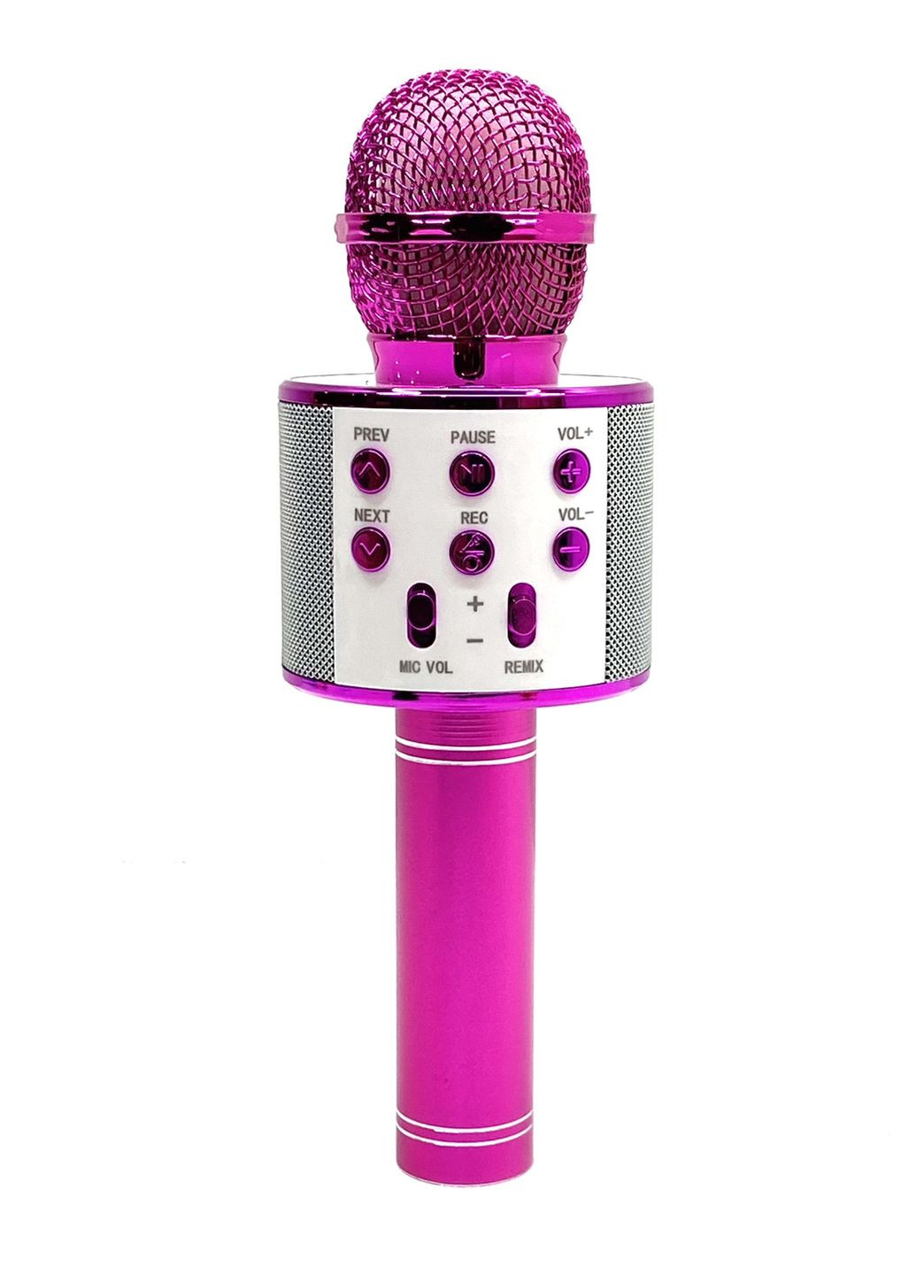 Мікрофон бездротової караоке bluetooth USB колонка Фіолетовий (С 48340) No Brand (314693014)