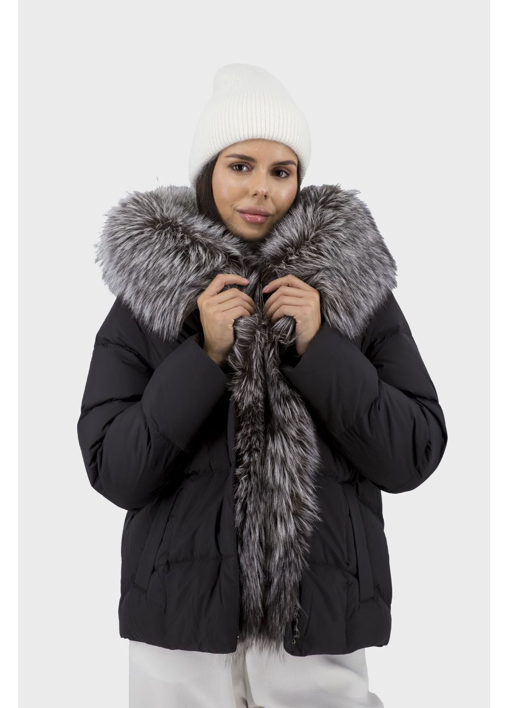 Чорний зимній Пуховик No Brand