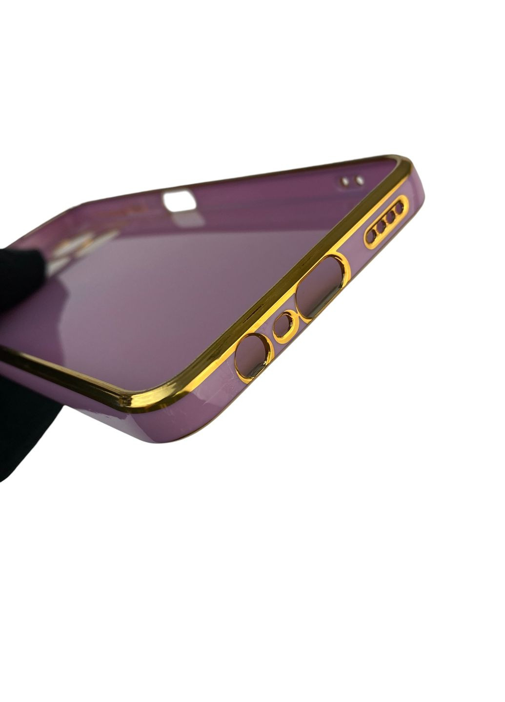 Чехол для C51 с защитой камеры с золотой окантовкой на реалми с51 черничный gs1 Realme (366233819)