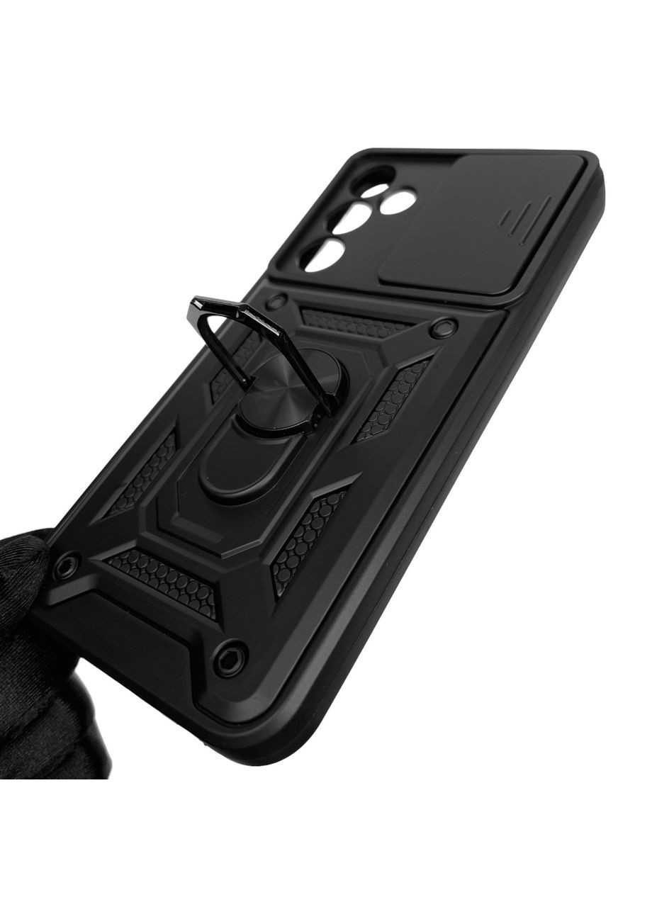 Чехол для Galaxy A25 5G SM-A256B бронированный с кольцом со шторкой на самсунг а25 5г чёрный rg1 Samsung (366019883)