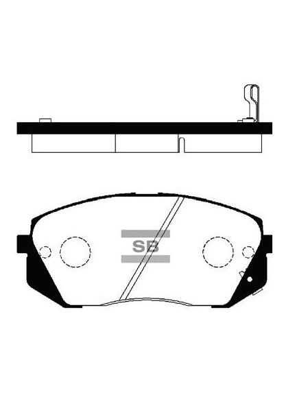 Колодки тормозные дисковые ПЕРЕДН KIA SPORTAGE III (SL) 1.7 2009.09- HQ SP1196 HI-Q (362607518)