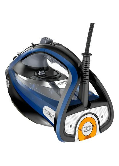 Праска Ultimate Pure FV9848E0, 3200 Вт, 260 г/хв, 350 мл, підошва Durilium, чорно-синій Tefal (367074078)